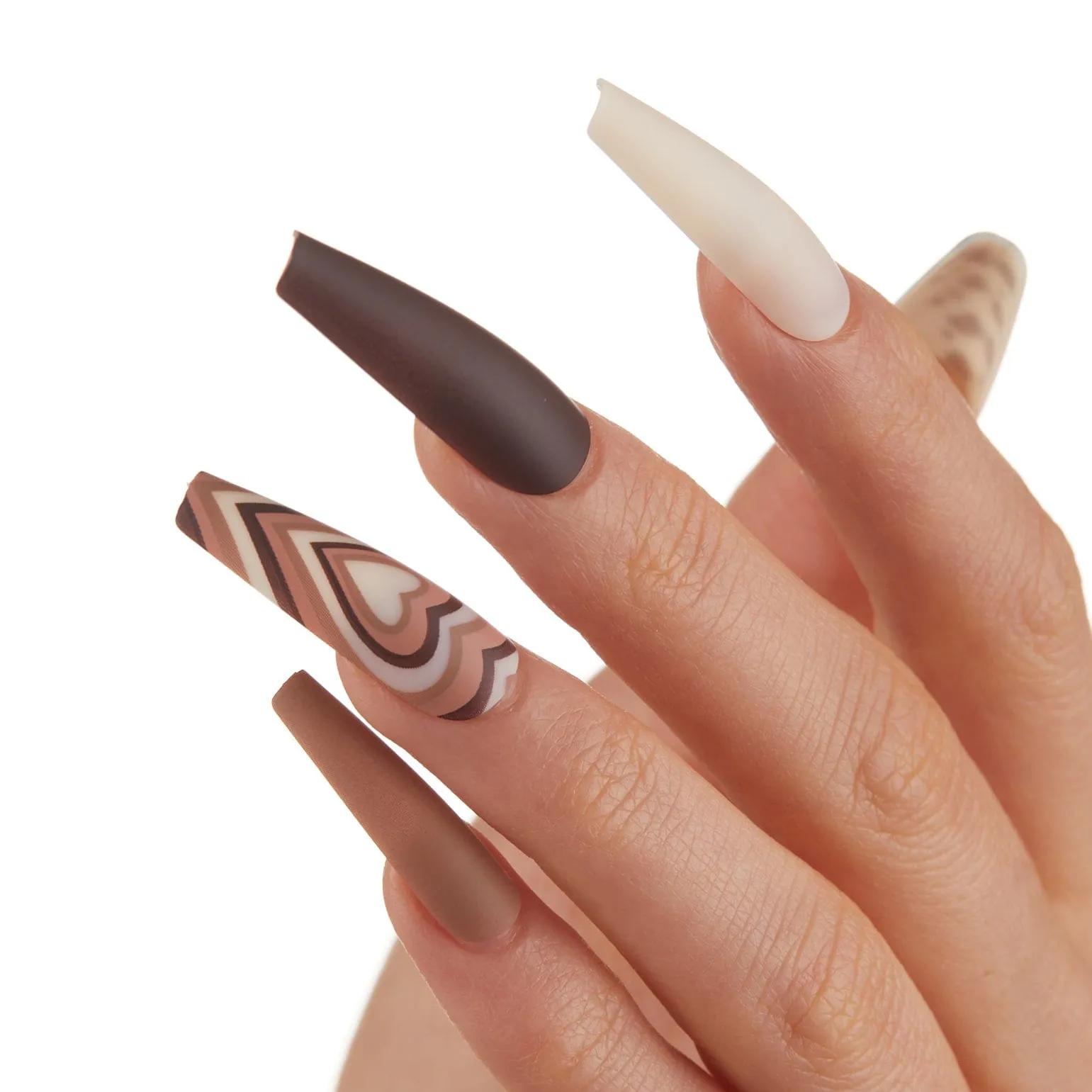 Wild in Love | Matte Extra Long Coffin Press-On Nails