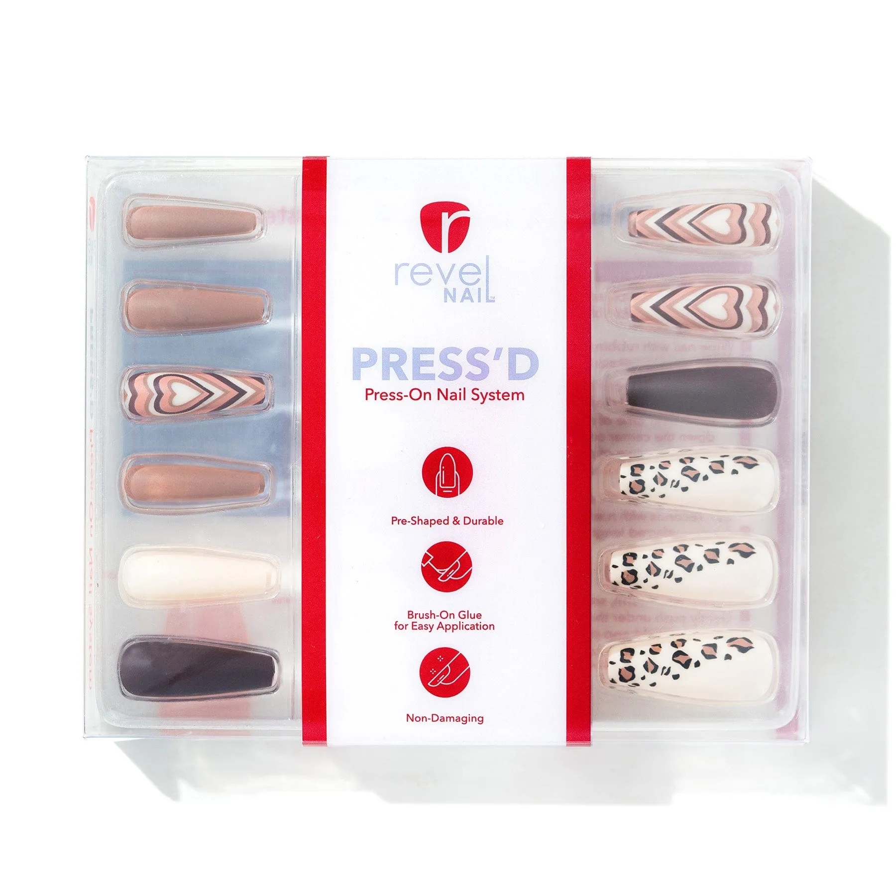 Wild in Love | Matte Extra Long Coffin Press-On Nails