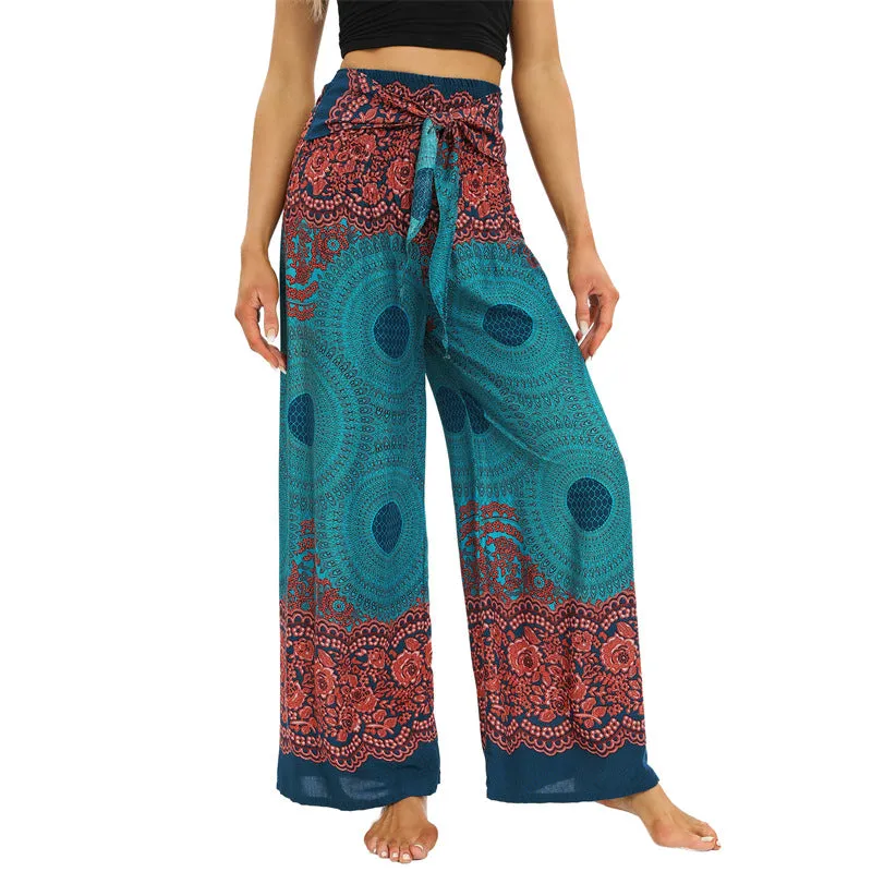 Women Loose Pant - Round Retro Pant for Spring Summer Fall New Rayon
