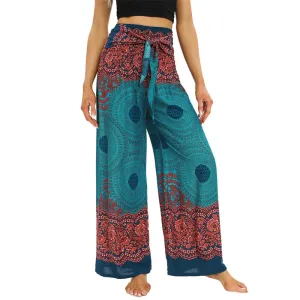 Women Loose Pant - Round Retro Pant for Spring Summer Fall New Rayon