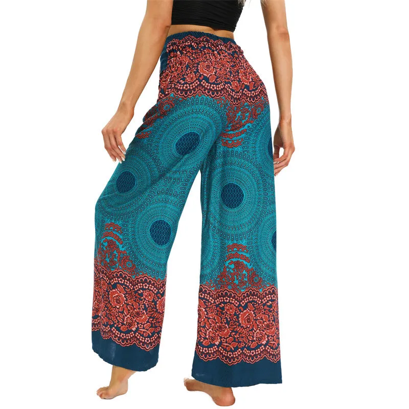 Women Loose Pant - Round Retro Pant for Spring Summer Fall New Rayon