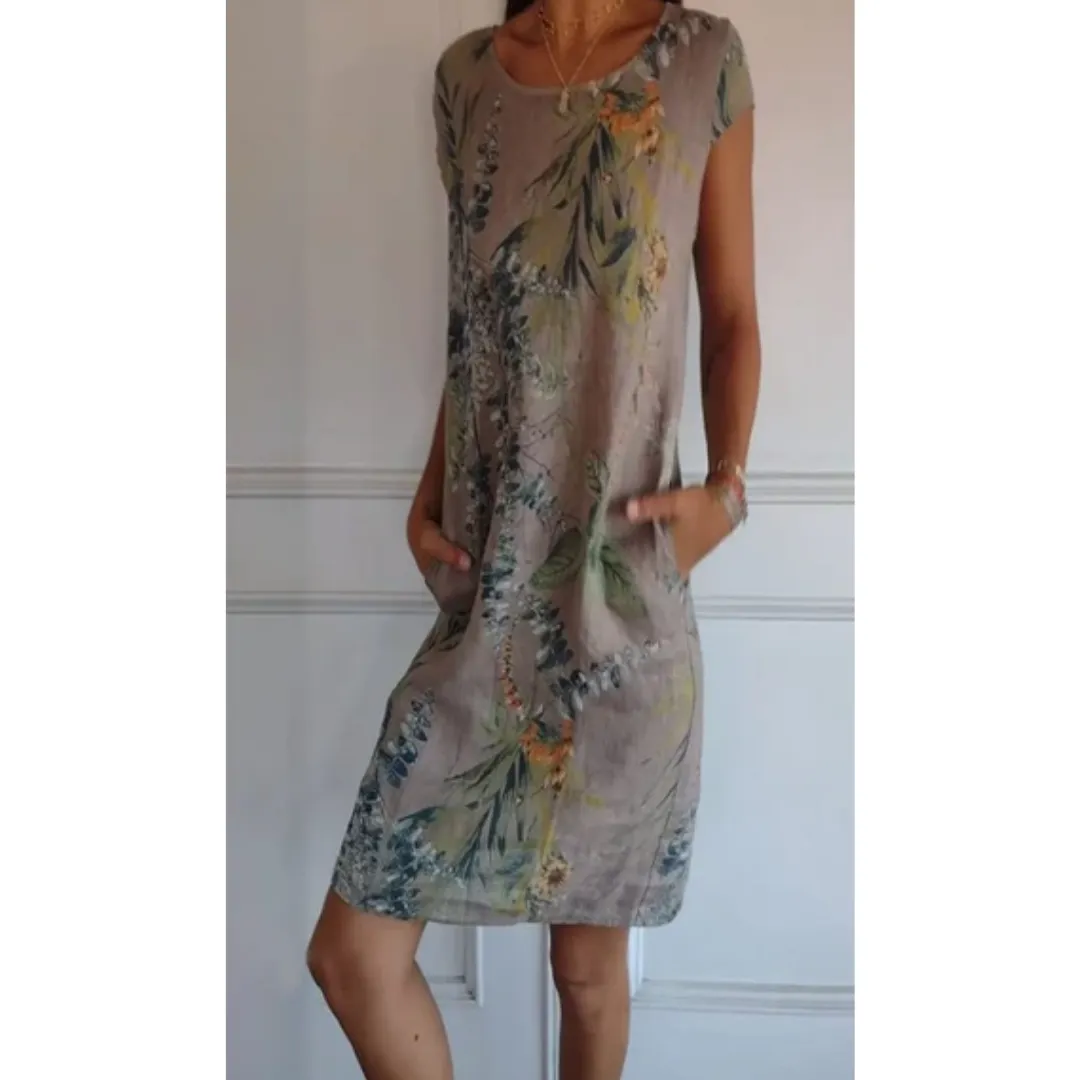 Women's Casual Floral A Line Dress | Midi