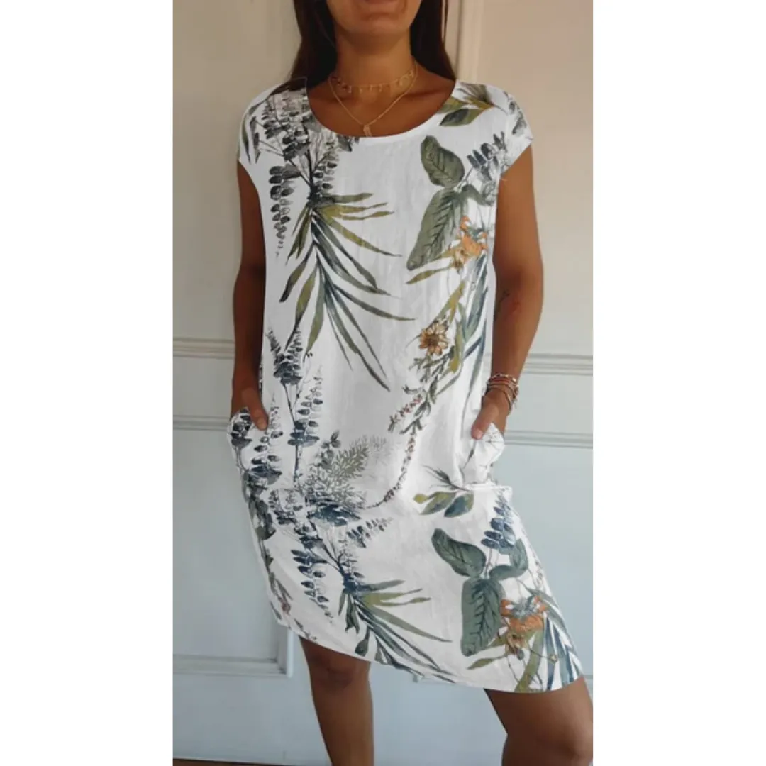Women's Casual Floral A Line Dress | Midi