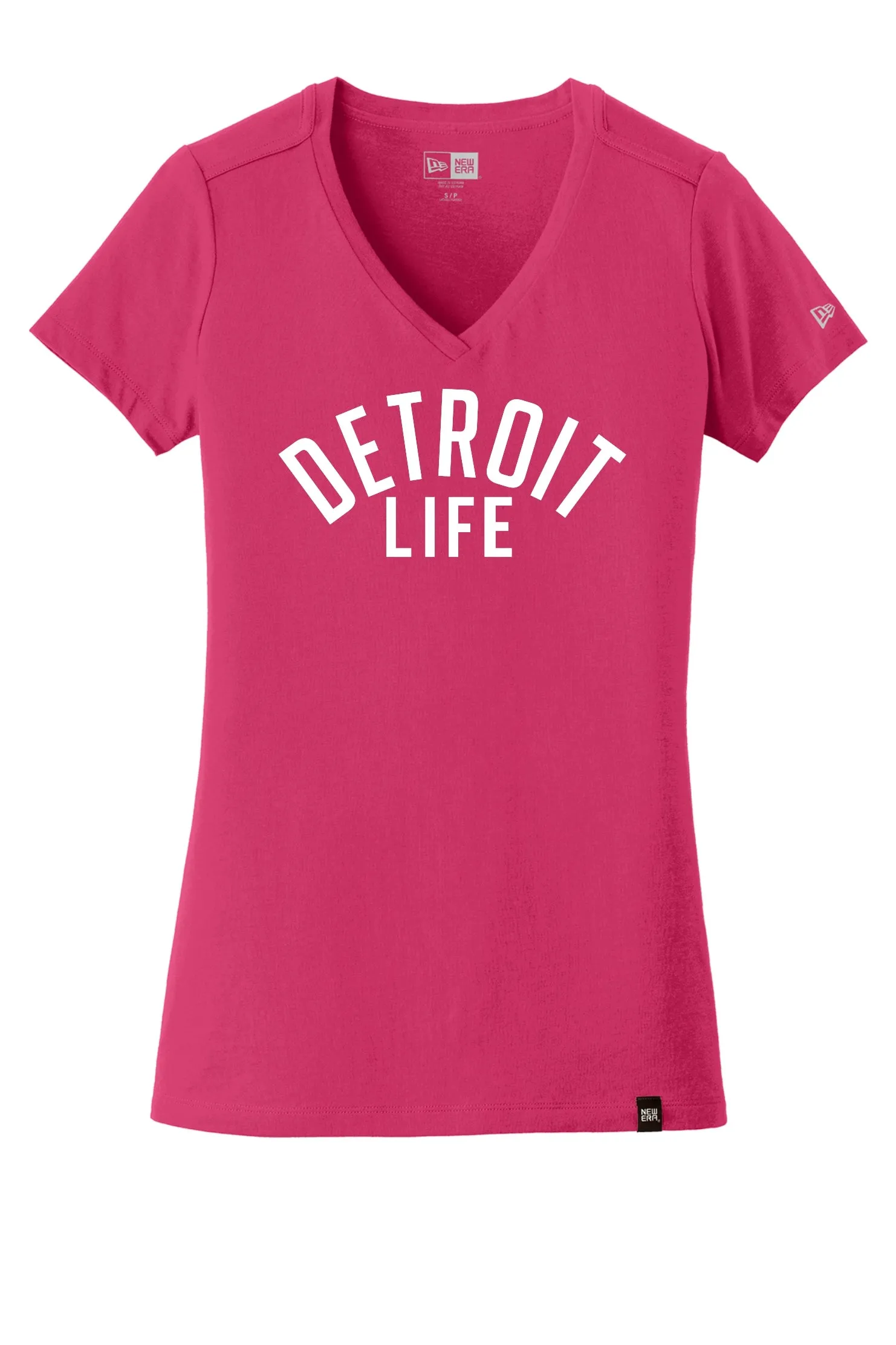 WOMENS DETROIT LIFE V NECK T SHIRT