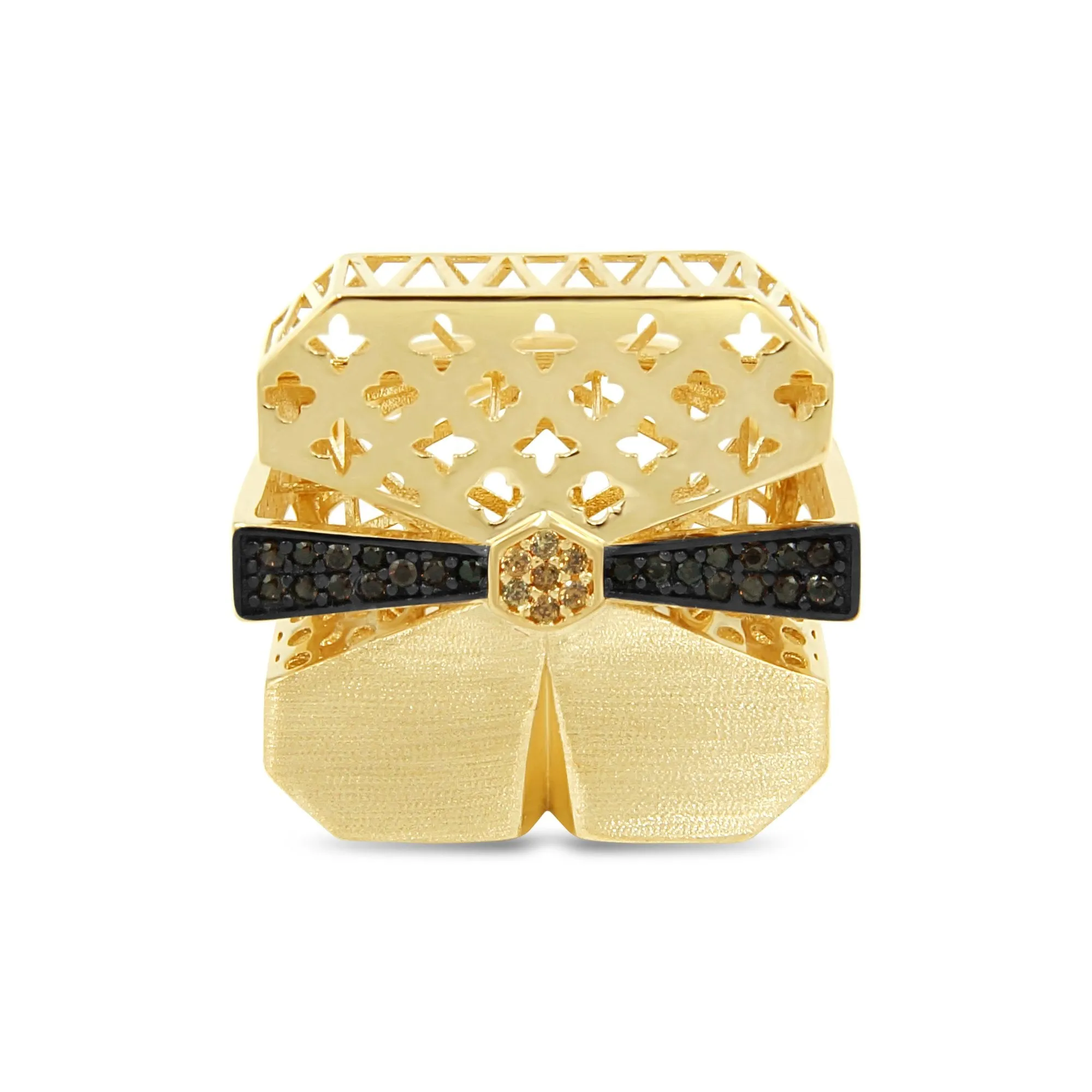 Women's Fancy big look ring in 14K