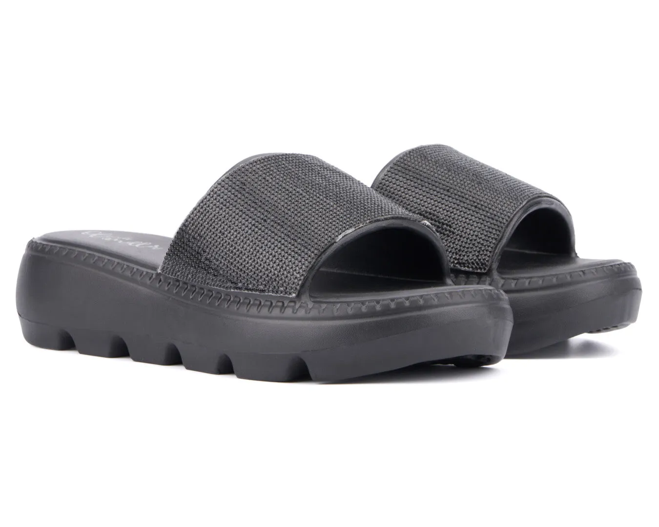 Women's Glitter Gaze Slide Sandal