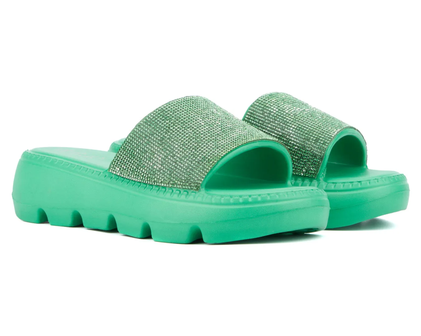 Women's Glitter Gaze Slide Sandal