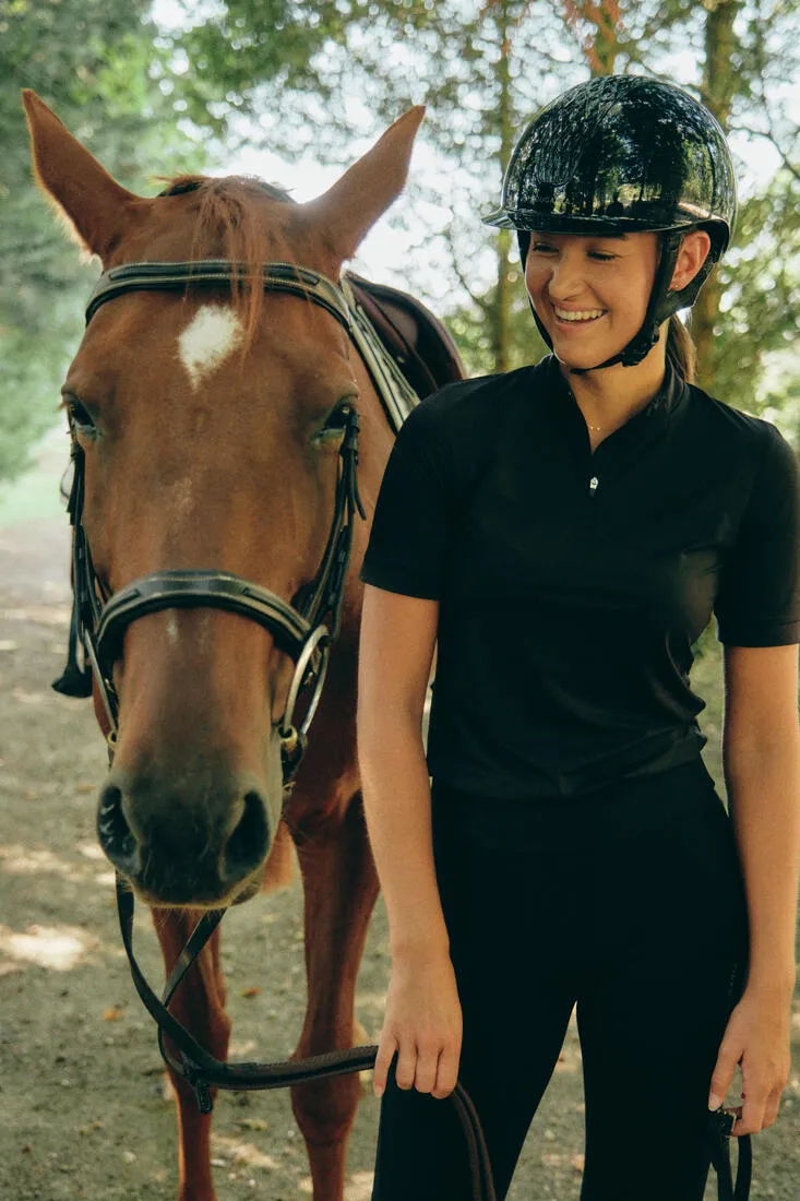 Women's Horse Riding Short-Sleeved Heritage Polo Shirt