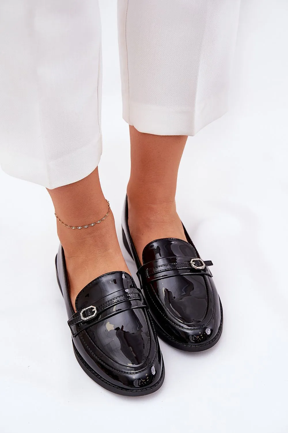 Women's loafers made of eco leather