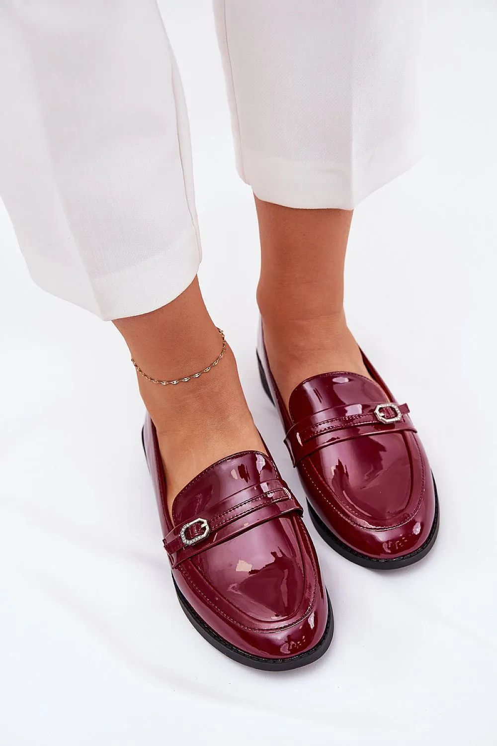 Women's loafers made of eco leather