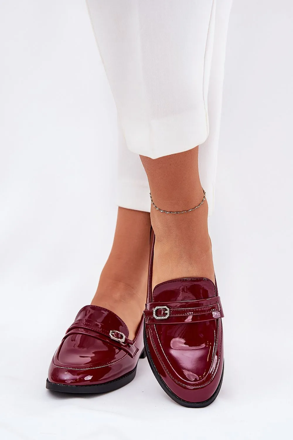 Women's loafers made of eco leather