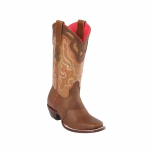 Women's Quincy Grasso Stitched Vamp Boots Square Toe