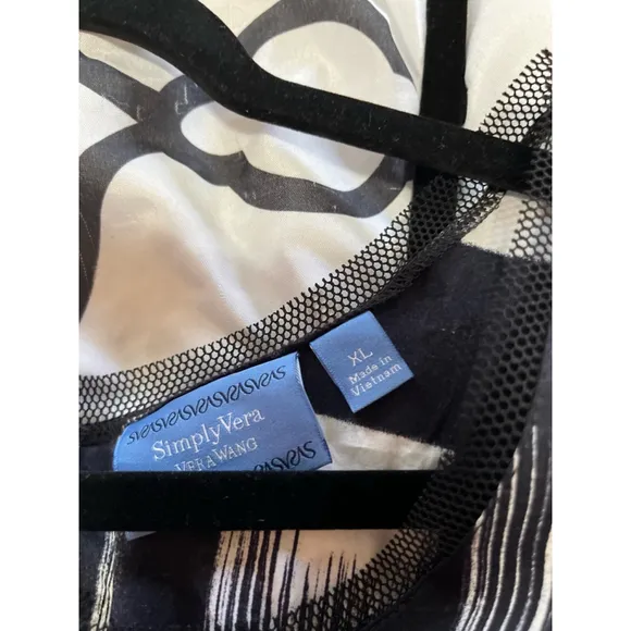 Women's Simply Vera Vera Wang Dress, XL, Black &amp; White