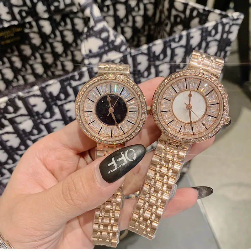 Women's watch diamond ultra-thin dial stainless steel strap elegant watch