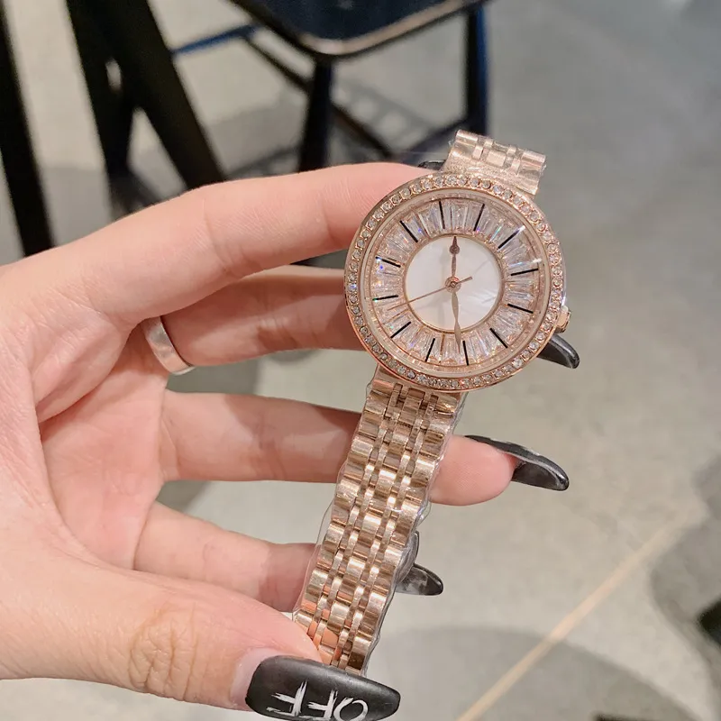 Women's watch diamond ultra-thin dial stainless steel strap elegant watch