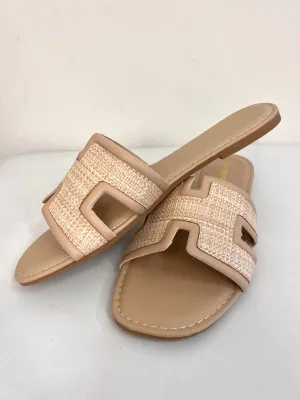 Woven H Sandals {Natural}