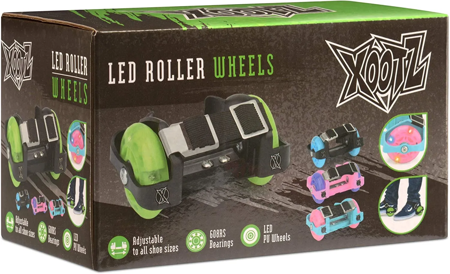 Xootz Heel Wheel Roller Skates, Attachable Shoe Trainer Wheels
