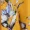 Yellow Floral Print Asymmetric Hem Dress