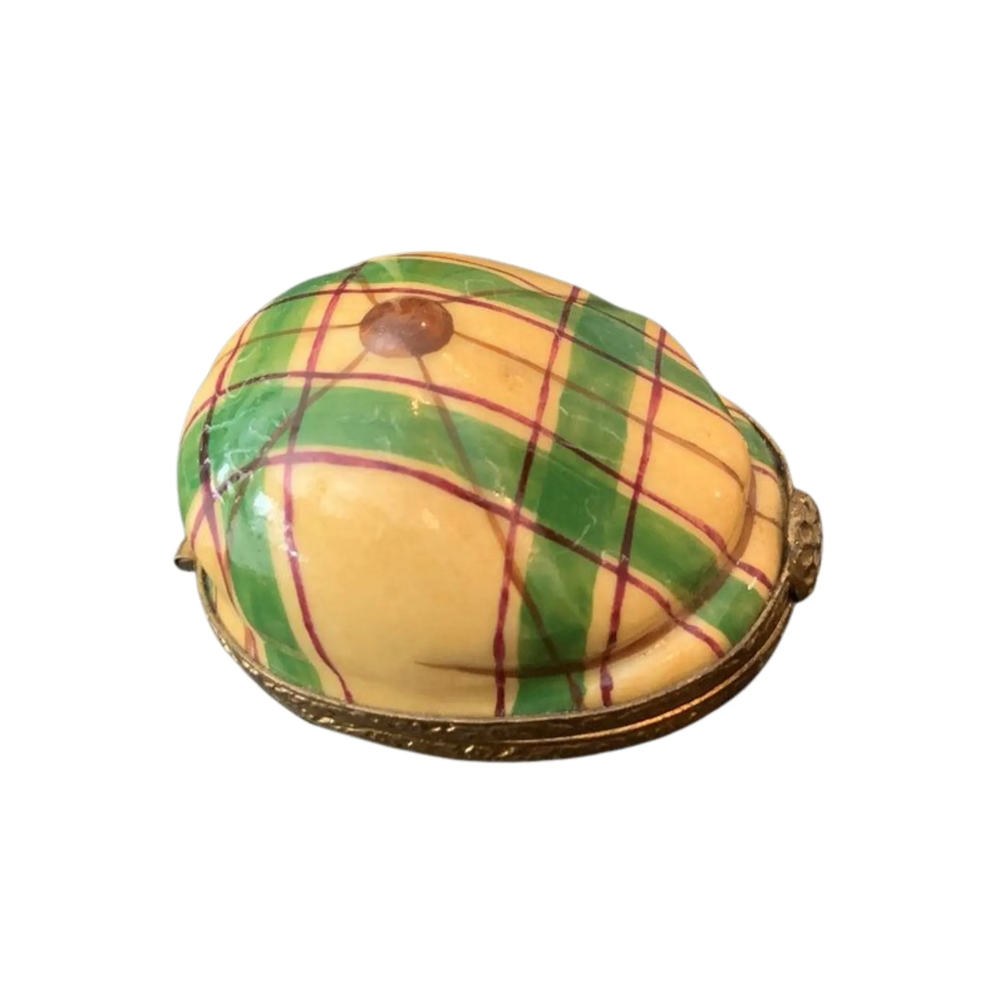 Yellow Green Plaid Golf Hat