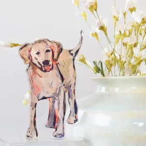Yellow Labrador Acrylic Block