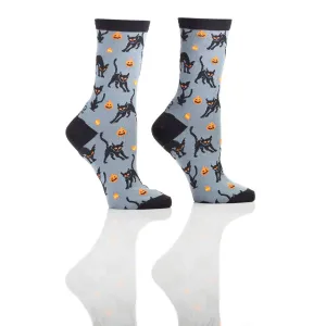 Yo Sox™ Women's Crew Sock, Halloween Icons